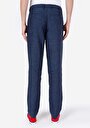 thumb-Regular Fit Orta Bel Düz Paça Erkek Lacivert  Pantolon