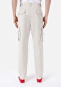 thumb-Regular Fit Orta Bel Düz Paça Düğmeli Erkek Bej Pantolon