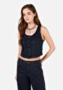 thumb-Slim Fit     Kadın Koyu Mavi Yelek