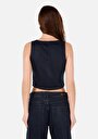 thumb-Slim Fit     Kadın Koyu Mavi Yelek