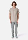 thumb-Regular Fit Yuvarlak Yaka  Erkek Bej Kısa Kol Tişört