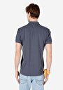 thumb-Regular Fit Polo Yaka Düz Erkek Mavi Kısa Kol Tişört
