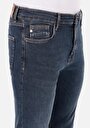 thumb-Skinny Fit Yüksel Bel Dar Paça Erkek İndigo Jean Pantolon