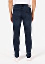 thumb-Skinny Fit Yüksek Bel Dar Paça Erkek İndigo Jean Pantolon