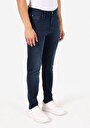 thumb-Skinny Fit Yüksek Bel Dar Paça Erkek İndigo Jean Pantolon
