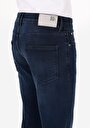 thumb-Skinny Fit Yüksek Bel Dar Paça Erkek İndigo Jean Pantolon