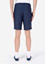 thumb-Regular Fit Cepsiz Orta Bel Düz Erkek Lacivert Şort