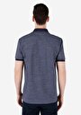 thumb-Regular Fit Polo Yaka Baskılı Erkek Lacivert Kısa Kol Tişört