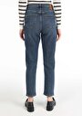 thumb-Mom Fit   Kadın İndigo Jean Pantolon