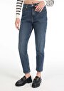 thumb-Mom Fit   Kadın İndigo Jean Pantolon
