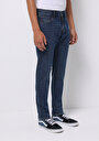 thumb-Slim Fit Düşük Bel Dar Paça Erkek İndigo Jean Pantolon
