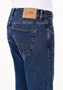 thumb-Slim Fit Düşük Bel Dar Paça Erkek İndigo Jean Pantolon