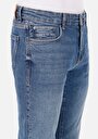 thumb-Slim Fit Düşük Bel Dar Paça Erkek İndigo Jean Pantolon