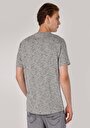 thumb-Regular Fit Yuvarlak Yaka Jakarlı Erkek Antrasit Kısa Kol Tişört