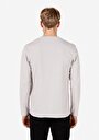 thumb-Regular Fit Yuvarlak Yaka Düz Erkek Taş Uzun Kol Tişört