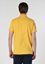 thumb-Regular Fit Polo Yaka Düz Erkek Sari Kısa Kol Tişört