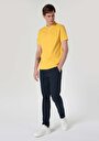 thumb-Regular Fit Polo Yaka Düz Erkek Sari Kısa Kol Tişört