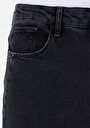 thumb-Mom Fit  Daralan Paça Kadın Denim Jean Pantolon