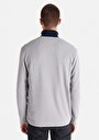 thumb-Regular Fit Yuvarlak Yaka Düz Erkek Gri Uzun Kol Tişört