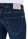 thumb-Straight Fit Erkek İndigo Denim Jean Pantolon
