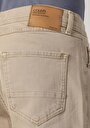 thumb-Straight Fit Orta Bel Düz Paça Erkek Bej  Pantolon