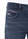 thumb-Straight Fit Düşük Bel Düz Paça Erkek Koyu İndigo Jean Pantolon