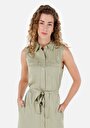 thumb-Slim Fit  Kadın Yeşil  Elbise