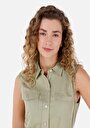 thumb-Slim Fit  Kadın Yeşil  Elbise