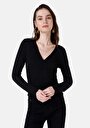 slim-fit-v-yaka-kadin-siyah-uzun-kol-tisort