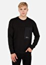 thumb-Comfort Fit   Erkek Siyah Sweatshirt