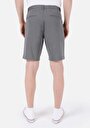thumb-Regular Fit Cepli Orta Bel Düz Erkek Antrasit Şort