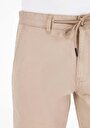 thumb-Regular Fit Orta Bel Düz Erkek Kahverengi Şort