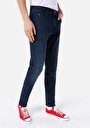 thumb-Regular Fit Orta Bel Daralan Paça Erkek Koyu İndigo Jean Pantolon