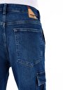 thumb-Carrot Cargo Orta Bel Kısa Paça Erkek İndigo Jean Pantolon