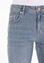 thumb-Straight Fit Düşük Bel Düz Paça Erkek İndigo Jean Pantolon