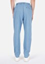 thumb-Jogger Fit Orta Bel Düz Paça Erkek İndigo Jean Pantolon
