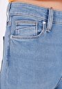 thumb-Skinny Fit Orta Bel Dar Paça Kadın İndigo Jean Pantolon