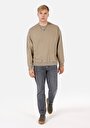 thumb-Oversize Fit   Erkek Gri Sweatshirt