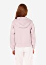 thumb-Regular Fit Kapüşonlu Düz Kadın Pembe Sweatshirt