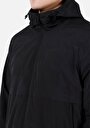 thumb-Regular Fit     Erkek Siyah Yağmurluk