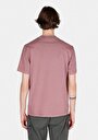 thumb-Comfort Fit Yuvarlak Yaka Düz Erkek Pembe Kısa Kol Tişört