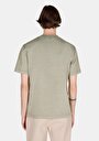 thumb-Comfort Fit Yuvarlak Yaka Düz Erkek Yeşil Kısa Kol Tişört