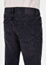 thumb-Slim Fit Fermuarlı Erkek Black Black Denim Jean Pantolon