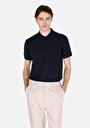 thumb-Regular Fit Polo Yaka Düz Erkek Lacivert Kısa Kol Tişört