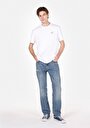 thumb-Regular Fit Erkek Mid İndigo Denim Jean Pantolon