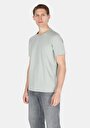thumb-Regular Fit Yuvarlak Yaka Düz Erkek Turkuaz Kısa Kol Tişört