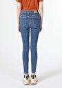 thumb-Skinny Fit Yüksel Bel Dar Paça Fermuarlı Kadın Denim Jean Pantolon