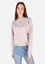 thumb-Regular Fit Yuvarlak Yaka  Kadın Pembe Sweatshirt