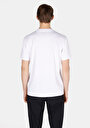 thumb-Comfort Fit Yuvarlak Yaka Düz Erkek Beyaz Kısa Kol Örme Tişört