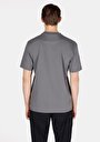 thumb-Comfort Fit Yuvarlak Yaka Düz Erkek Antrasit Kısa Kol Tişört